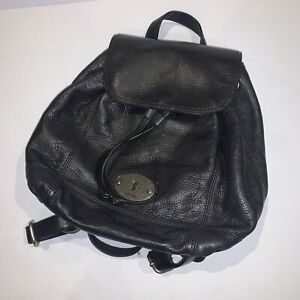 Fossil Maddox Vintage 1954 Distressed Black Keyhole Backpack Purse
