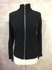 Prada Men's Full Zip Cardigan Sweater Black Long Sleeve Size 48