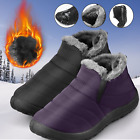 Waterproof Winter Women Shoes Snow Boots Fur-lined Slip On Warm Ankle Size USA