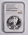 2013-W SP70 ENHANCED Finish American Silver Eagle West Point NGC Brown Lbl