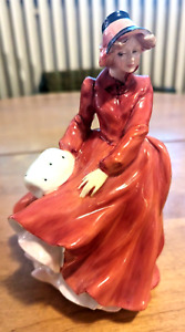 Vintage Very Rare~ Royal Doulton ~ Louise~ HN#3207~ Red Colorway ~ 7.5” MINT