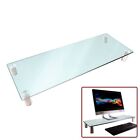 Monitor Riser Desktop Desk Table Glass Stand Screen Holder TV PC Laptop Notebook