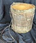 Antique Marching  Drum Wood and Skin c. 1900