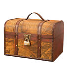 Vintage Wood Box Jewelry Storage Case Handmade Vintage Treasure Chest