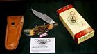 Camillus #6 Knife & Sheath Folding Hunter 1980 Stag Appearance W/Packaging Rare