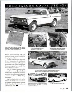 New Listing1970 FORD FALCON UTILITY 4WD UTE AUSTRALIA 2 PG Article