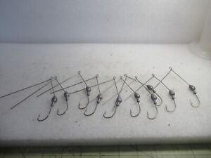 10 Custom Unpainted Spinnerbait Heads 1/8 Oz Spinner Bass Pike Fishing Lures