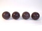 Set of 4 Vintage Heelco Maroon Marble Swirl Candlepin Bowling Balls
