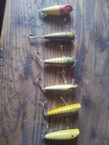 vintage wooden fishing lures lot