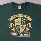 Rochester Americans Amerks St Patricks Day Parade Shirt Mens Large Green RARE