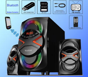 Boytone BT-626F, 2.1 Bluetooth Powerful Home Theater Speaker System FM Radio