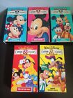Walt Disney Cartoon Classics VHS - Lot Of 5 - 2 Are Special Edition Pre-owned