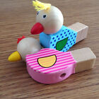 NUOBESTY Wooden Bird Whistle Noisemaker - Kids Musical Toy (Random Color)
