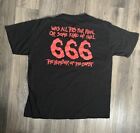 Iron Maiden THE NUMBER OF THE BEAST Men's T-Shirt Size: XL Black Red Metal Band