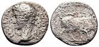 Roman Imperial Silver Denarius Coin - Lugdunum 27 BC - 14 AD - Augustus and Bull