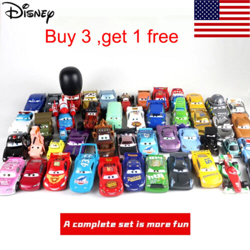 Disney Pixar Cars Lightning McQueen Smokey 1:55 Diecast Model Toys Car Boy Gifts