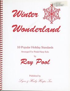 Winter Wonderland Songbook Pedal Harp 1995 Ray Pool 10 Popular Holiday Standards