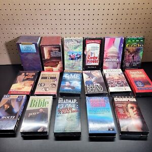 New ListingLot of VHS Tapes Christian Religious Gospel Bible Movies