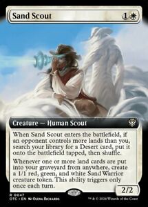 x1 Sand Scout - Extended Art R MTG Commander: Outlaws of Thunder Junction M/NM,