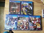 Lot of 5 PlayStation 4. PS4 Games NEW. ALL LIMITED RUN. RPG. Samurai Showdown.