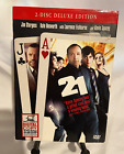 21 (DVD, 2008, 2-Disc Set Deluxe Edition ) KEVIN SPACEY KATE BOSWORTH