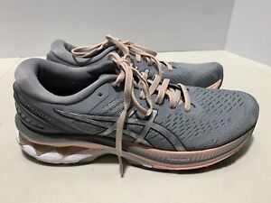 ASICS Womens Gel-Kayano 27 Sheet Rock Pure Silver Running Shoes Sneakers Size 9