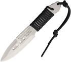 Rough Rider Outdoor Adventure Fixed Drop Blade Black Paracord Handle Knife