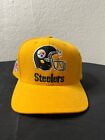 Vintage Pittsburgh Steelers Hat Cap Snapback Yellow NFL Spell Out
