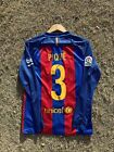 2016 Barcelona Gerard Pique Long sleeve soccer jersey