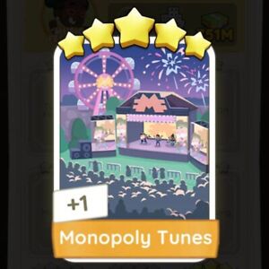 Monopoly GO Sticker 5 ⭐️⭐️⭐️⭐️⭐️ - Monopoly Tunes - Set 13 | VERY FAST DELIVERY⚡