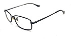 New ListingRay Ban RB6205 2509 Black Metal Rectangle Eyeglasses Frame 53-17 140 NO LENSES
