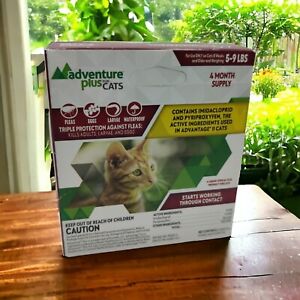 Adventure Plus for Cats Cat Flea Medicine Topical Drops  5-9 Pounds 4 Month