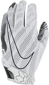 Nike Men's Vapor Kit 3.0 Football Gloves White/Black Size- SMALL