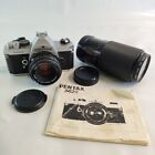 Pentax Asahi MX 35mm SLR Film Camera W/50mm F2 Lens 9959449 Manual Zoom Lens Lot