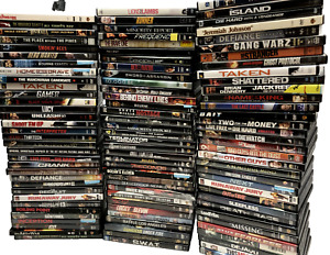 Lot of 90 DVDs Wholesale Bulk DVDs Lot Variety of Action Movies