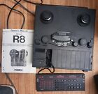 Fostex R8 Reel To Reel Recorder  With Attached Keyboard Powers On