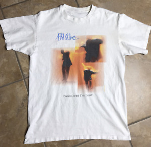 Vtg Phil Collins Dance Into the Light White All Size Cotton Unisex Shirt J506