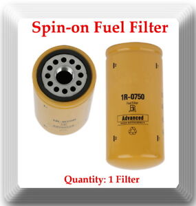 1R0750 Fuel Filter Fits: Autocar Truck W/CAT Engines Caterpillar earth machines