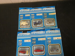 RIETZE Automoddelle 1/87 HO Scale Lot of 6 Cars NOS