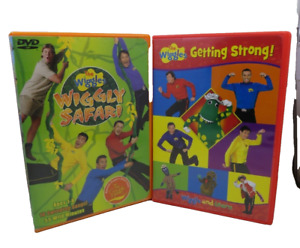 The Wiggles - Getting Strong + Wiggly Safari DVD - LOT OF 2 - Both Resurfaced
