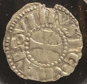 Kingdom of Jerusalem. Baldwin III. 1143-1163 AD, Crusaders Silver Denier, NGC XF