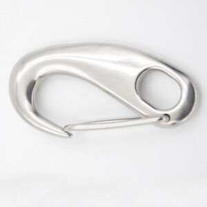 Stainless Steel Portable Snap Hook Boat Rigging Spring Clip Wire Gate Carabiner