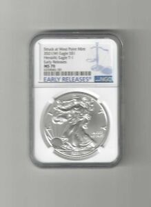 2021 (W) NGC MS70 EARLY RELEASES 1 OUNCE AMERICAN SILVER EAGLE TYPE 1 UNC (181)