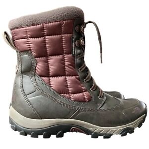 North Face Thermoball Utility Winter Boots Waterproof Insulated Lugs Snow Men 10