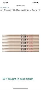 Vic Firth 24-Pair American Classic Hickory Drum Sticks Wood 5A