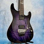 ESP E-II ST-2 Electric Guitar - Quilted Maple Reindeer Blue (purple)
