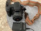 Sony Alpha a200 DSLR Camera w lens and charger w extra battery