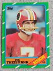 JOE THEISMANN 1986 TOPPS NFL FOOTBALL CARD #171 WASHINGTON RED SKINS /NOTRE DAME