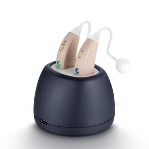 Rechargeable Hearing Amplifier Behind-The-Ear (BTE) Hearing Aids