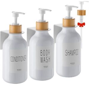 Shampoo and Conditioner Dispenser Body Wash Shower Soap Dispenser Wall